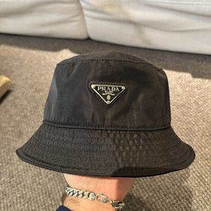 Prada Re-Nylon Bucket Hat Black